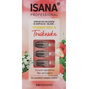 Vlasová regenerace ISANA PROFESSIONAL Vlasové sérum v ampuli Černý Bez a Jahoda