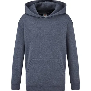 Fruit of the Loom Mikina Classic Kids Hooded Sweat s kapucí, dětská COT162043t41a8-vintage hea Melír vintage navy 164