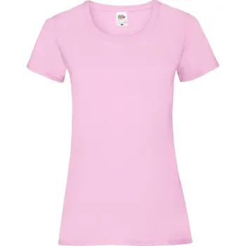 pracovní tričko Fruit of the Loom Tričko Lady-Fit Valueweight T, krátký rukáv, dámské COT16137204003-light pink L Růžová světlá