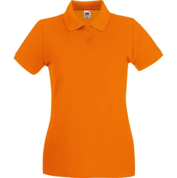 Fruit of the Loom Polokošile Lady-Fit Premium Polo, krátký rukáv, dámská COT16303023504-orange XL Oranžová