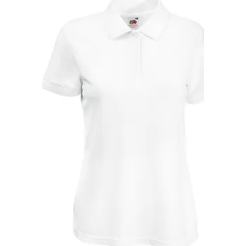 Pánská móda Fruit of the Loom Polokošile Lady-Fit 65/35 Polo, krátký rukáv, dámská COT16321200104-white XL Bílá