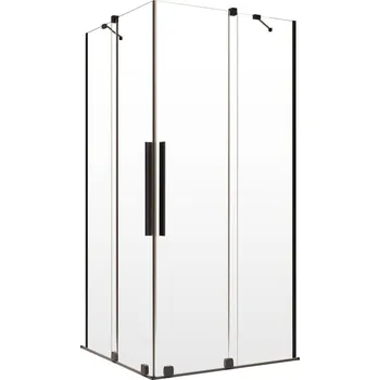 Sprchový kout Radaway Furo KDD černý posuvné dveře 80 x 80 cm