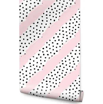 Fototapeta Tapeta s puntíky a pruhy /663625483