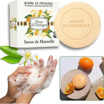 Koupelová kosmetika Jeanne en Provence Tuhé mýdlo, květ pomeranče 100g