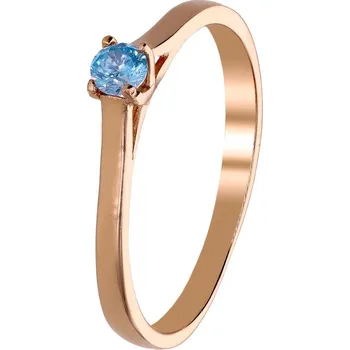 Prsten Zlaton Prsten růžové zlato se zirkonem vel.57 1.5g 000750811246