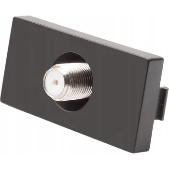 Elektrická zásuvka Anténní zásuvka nástěnná Luuna černá