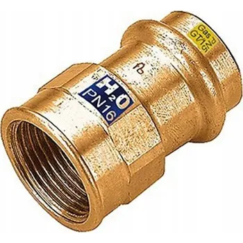 Instalatérský materiál Nátrubek spojka VNITŘNÍ ZÁVIT svorkovnice z bronzu 15x3/4'' FraboPress Kombi