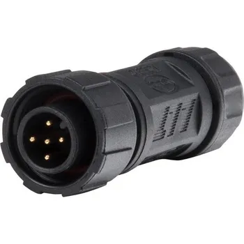 LED páska Vidlice s převlečnou maticí M12, 5piny, IP67, pájecí