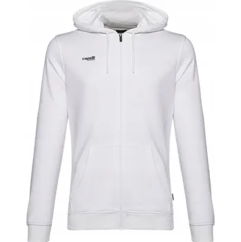 Pánská mikina Pánská fotbalová Mikina Capelli Basics Adult Zip Hoodie, bílá, velikost M