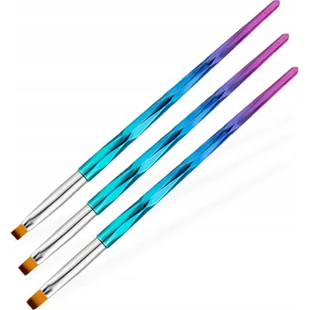 Kosmetický štětec Sada 3 štětců na gel Diamond