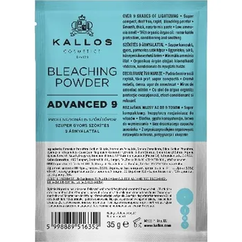 Barva na vlasy Kallos Cosmetics Bělící Prášek na Vlasy Bleaching Powder Advanced 9 35 g