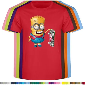 detske-levne-bavlnene-tricko-potisk-mimon-bart-simpsons Barva: Red - červená, velikost: 98