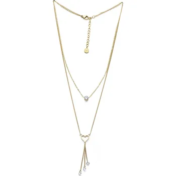 Náhrdelník Oliver Weber Romantický pozlacený náhrdelník se srdíčkem Kindness Freedom 12417G + 2 měsíce na vrácení zboží