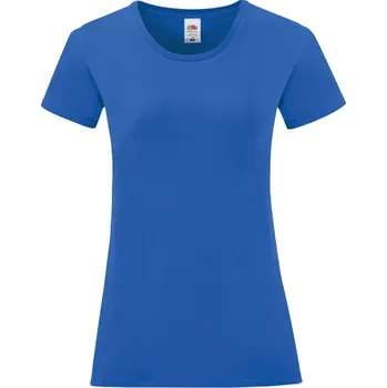 pracovní tričko Fruit of the Loom Tričko Lady-Fit Iconic 150 T, krátký rukáv, dámské COT16143245003-royal blue L Modrá královská