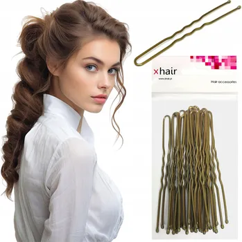 Sponky do vlasů xhair 20 ks zlaté