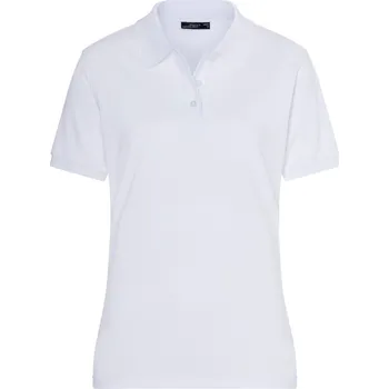 Pánské tričko James & Nicholson Polokošile JN 71, krátký rukáv, dámská COT02007100103-white L Bílá