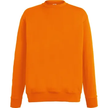 pracovní mikina Fruit of the Loom Mikina Lightweight Set-In Sweat, pánská COT16215623504-orange XL Oranžová