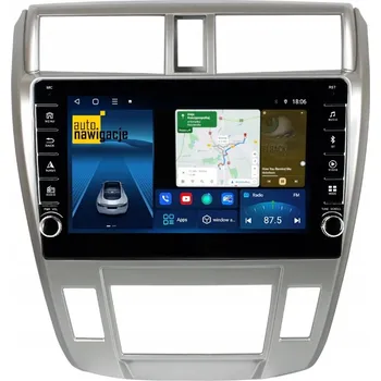 GPS navigace GPS NAVIGACE RÁDIO HONDA CITY V 2008-2013 ANDROID CARPLAY 8/128 GB