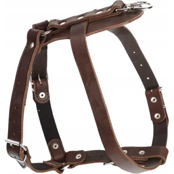 Postroj pro psa Dingo postroj z kůže pro psa SOFT (A: 70-79 cm)