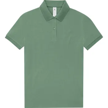 B&C Polokošile B&C My Polo 210 women, krátký rukáv, dámská COT01W463zm305-amalfi gree 2XL Zelená amalfi
