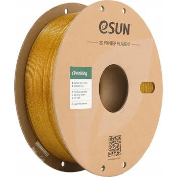 Filament ESun Twinkling PLA Filament zlatý 1.75mm 1kg papírová cívka