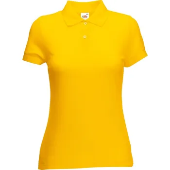 Pánské tričko Fruit of the Loom Polokošile Lady-Fit 65/35 Polo, krátký rukáv, dámská COT163212a3903-sunflower L Slunečnice