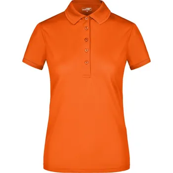 James & Nicholson Polokošile Active JN 574, krátký rukáv, dámská COT02057410703-dark orange L Oranžová tmavá