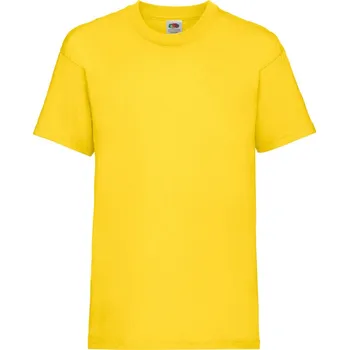 Fruit of the Loom Tričko Kids Valueweight T, krátký rukáv, dětské COT161033200a5-yellow Žlutá 128