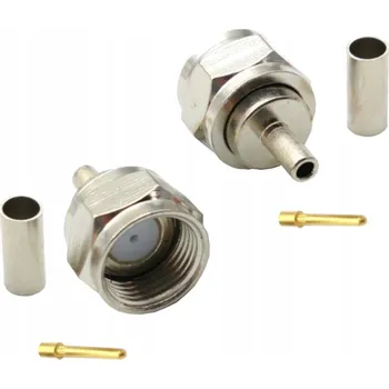 Anténní redukce F konektor samec pro kabel RG174, krimpovací - 2 KS