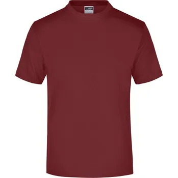 pracovní tričko James & Nicholson Tričko JN 01, krátký rukáv, pánské COT02000105403-wine L Vínová