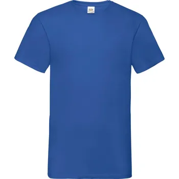 pracovní tričko Fruit of the Loom Tričko Valueweight V-Neck T s výstřihem do V, krátký rukáv, pánské COT16106645003-royal blue L Modrá královská
