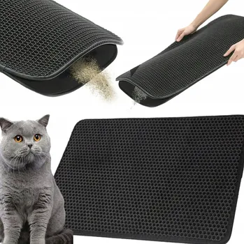 Rohožka VELKÁ ROHOŽKA PŘED KOČIČÍ TOALETU PRO KOČKY STELIVO kobereček XL 65x45cm