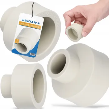 Vodovodní potrubí PP-R REDUKCE 40x20 mm SVAŘOVACÍ SPOJKA Redukční NÁTRUBEK PŘIPOJENÍ VSUVKA SPOJKA pro Vodovodní Trubky
