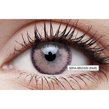 Kontaktní čočky Barevné kontaktní čočky Colourvue Sepia Brown -4,00