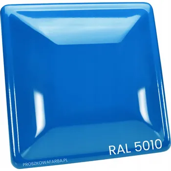 barva na zeď RAL 5010 PRÁŠKOVÁ BARVA Polyester HLADKÁ LESKLÁ (Modrá) - 1 kg