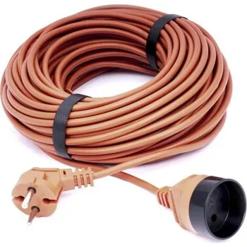 Napájecí kabel Zahradní Prodlužovací Kabel , jednoduchý Maan 40 m, 1 ks zásuvek, oranžový