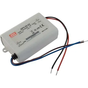 LED osvětlení Zdroj - LED driver Mean Well APV-35-24, 24V DC/35W