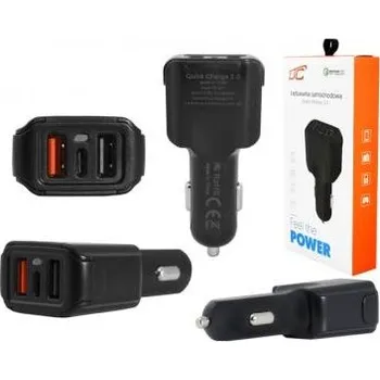 Automobilová LTC 3x USB 3000 mA černá