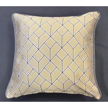 Povlak na dekorativní polštářek Tibex Povlak KOSOČTVERCE ZLATÉ 40 x 40 cm