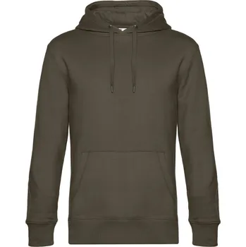 pracovní mikina B&C Mikina B&C KING Hooded s kapucí, pánská COT01U02K55502-khaki M Khaki