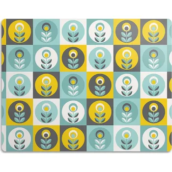 Miska pro psa Podložka pod misku Bluedecor žlutá 0 l