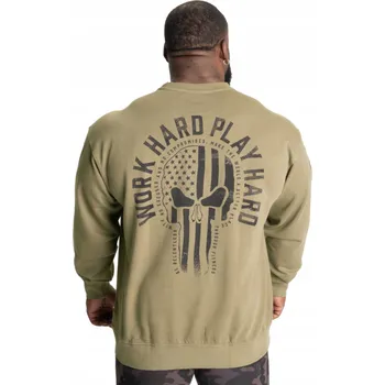 Pánská mikina Sportovní mikina pánská zelená na cvičení do posilovny Graphic GASP S