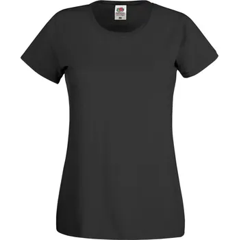 pracovní tričko Fruit of the Loom Tričko Lady-Fit Original T, krátký rukáv, dámské COT16142000204-black XL Černá
