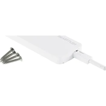 Nábytkový doraz Tip-On s tichým dovíráním ATM SMART PUSH Light bílý