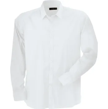James & Nicholson Košile Slim Fit JN 193, elastická, dlouhý rukáv COT02019300101-white S Bílá