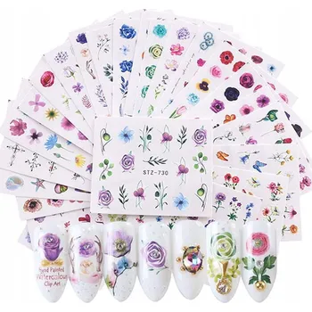 samolepka Samolepky 24 archů | květiny | MODRÉ