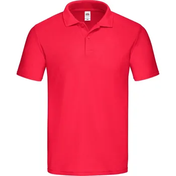 Fruit of the Loom Polokošile Original Polo, krátký rukáv, pánská COT16305000403-red L Červená