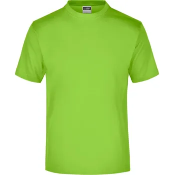 Pracovní oblečení James & Nicholson Tričko JN 01, krátký rukáv, pánské COT02000104204-lime green XL Zelená lime