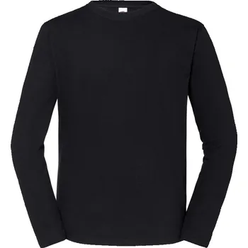 pracovní tričko Fruit of the Loom Tričko Iconic 195 LSL, dlouhý rukáv, pánské COT16136000215-black Černá 5XL