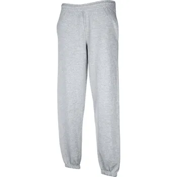 Fruit of the Loom Tepláky Classic Elasticated Jog Pants COT16402661001-heather gre S Melír šedá